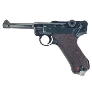 Pistolet Mauser 08 - 9mm Luger, widok z lewej strony
